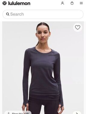 Lululemon Purple Long Sleeve Top, size 6